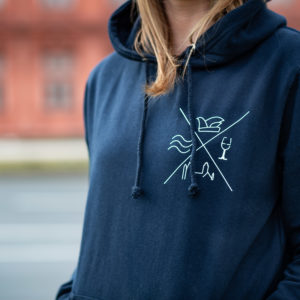 Hoodie – Design: Viereck Männer